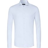 katoenen Desoto overhemd slim fit lichtblauw geprint
