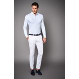 katoenen Desoto overhemd slim fit lichtblauw geprint