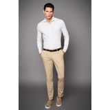 Desoto - Gestreept Overhemd - Beige - 100% Katoen