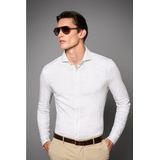 Desoto - Gestreept Overhemd - Beige - 100% Katoen