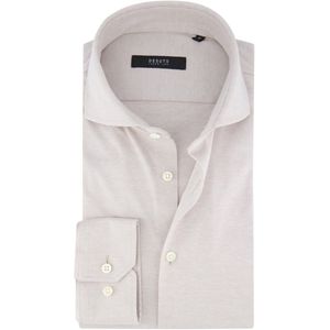 Desoto - Overhemd - Bruin - Pique - 100% Katoen - Slim Fit