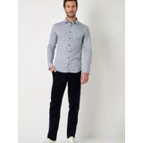 Desoto - Overhemd - Blauw - 100% Strijkvrij Katoen - Slim-fit Pasvorm