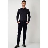 Desoto - Overhemd - Blauw - 100% Strijkvrij Katoen