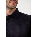 Desoto - Overhemd - Blauw - 100% Strijkvrij Katoen