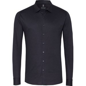 Desoto - Overhemd - Blauw - 100% Strijkvrij Katoen