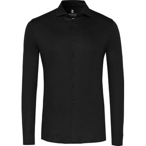 Desoto - Overhemd - Zwart - Katoen - Slim-fit
