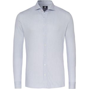 Desoto Essential Hemd Hai Piqué Strepen Blauw