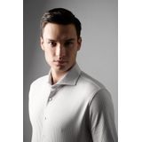 Desoto - Overhemd - Beige - Katoen - Slim-fit Pasvorm