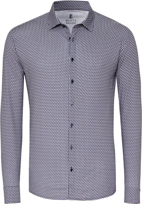 Desoto - Timeless Elegance - Overhemd - Donkerblauw - Casual