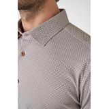 Desoto - Overhemd - Beige - 100% Strijkvrij Katoen