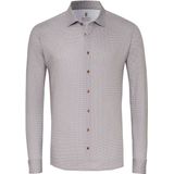 Desoto - Overhemd - Beige - 100% Strijkvrij Katoen