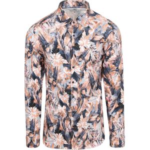 Desoto Overhemd Botanic Print Multicolour - Maat 3XL - Heren - Overhemden Casual