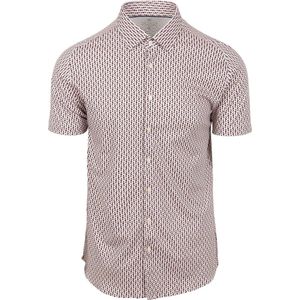 Desoto - Short Sleeve Jersey Overhemd - Multicolor - Katoen - Slim-fit