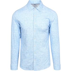 Desoto Overhemd Monochrome Blauw - Maat 3XL - Heren - Overhemden Casual