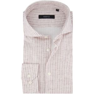 Desoto - Luxury Line - Overhemd - Roze Wit Gestreept - Katoen