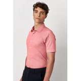 Desoto - Short Sleeve Jersey - Overhemd - Koraalroze - Slim-Fit
