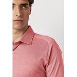 Desoto - Short Sleeve Jersey - Overhemd - Koraalroze - Slim-Fit