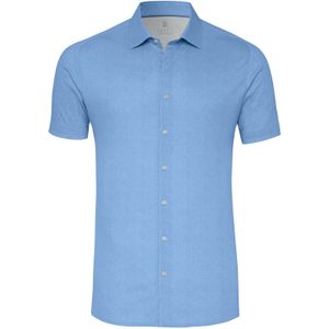 Desoto - Casual Kent - Overhemd - Blauw - Katoen