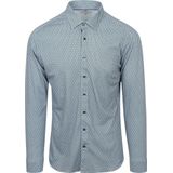 Desoto - Overhemd Squares - Groen Blauw - Heren - Casual