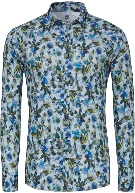 Desoto - Overhemd - Blauw - Print - Casual