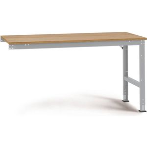 Manuflex AU6075.9006 Werk aanschuiftafel universele standaard met multiplex plaat, bxdxh = 1500 x 1200 x 760-870 mm Aluminium-zilver