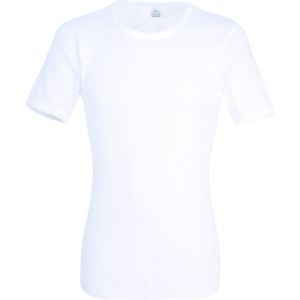 Gotzburg heren T-shirt regular fit (1-pack) - doppelripp heren shirt O-hals - wit