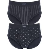 Gotzburg - Heren Slips - Donkerblauw - Feinripp - 2-pack