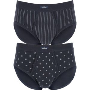 Gotzburg - Heren Slips - Donkerblauw - Feinripp - 2-pack