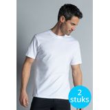 Gotzburg heren T-shirts regular fit O-hals (2-pack) - wit