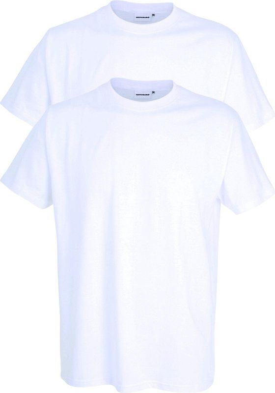 Gotzburg heren T-shirts regular fit O-hals (2-pack) - wit