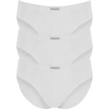 Gotzburg heren slips (3-pack), wit - Maat: S
