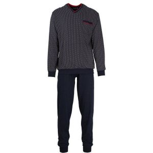 Götzburg Pyjama Donkerblauw/Rood/Wit