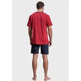 Lacoste Classic Fit polo lange mouw - bordeaux rood