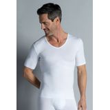 Gotzburg heren T-shirt slim fit V-hals 95 5 (1-pack) - stretch ondershirt - wit
