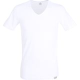 Gotzburg heren T-shirt slim fit V-hals 95 5 (1-pack) - stretch ondershirt - wit