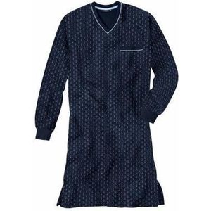 Gotzburg - Nachthemd - Blauw - 100% Katoen - Gestippeld