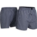 Gotzburg - Boxershorts - Blauw - 2-Pack - 100% Geweven Katoen