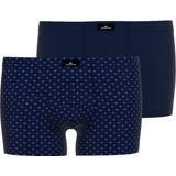 Gotzburg - Heren Boxer - Donkerblauw - 2-Pack - Aansluitende Pasvorm, Stretch Katoen