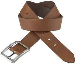 MUSTANG Ledergürtel Eckige, mattfarbene Schließe, 3,5 cm