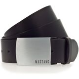 Mustang Herren Gürtel Ledergürtel schwarz