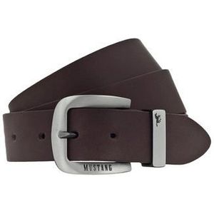Mustang Herren Gürtel Ledergürtel dunkelbraun