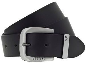 Mustang Herren Gürtel Ledergürtel schwarz