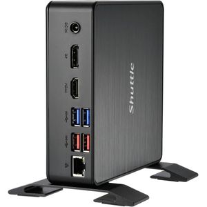 Shuttle NC4010XA PC's/werkstation Intel® Celeron® DDR4-SDRAM Mini PC Zwart
