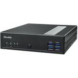 Shuttle DL3000EP PC's/werkstation Intel® N DDR5-SDRAM Windows 10 IoT Slim PC Mini PC Zwart