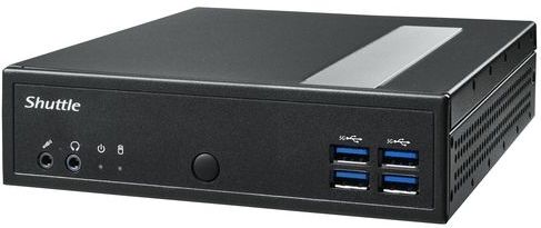 Shuttle DL3000EP PC's/werkstation Intel® N DDR5-SDRAM Windows 10 IoT Slim PC Mini PC Zwart