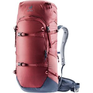 deuter Rise 34+ skirugzak, 34+8 l, rood-blauw/inkt (Redwood-ink), 34+8 l