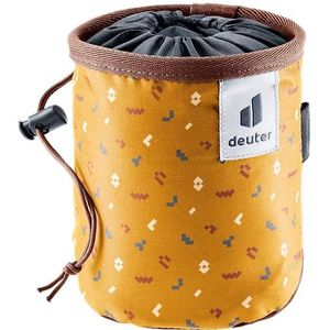 Deuter Gravity Chalk Bag I Tas Magnesia, Unisex, volwassenen, Cinnamon Blocks-Umbra, One Size