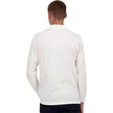 Kleur - Wit - Katoen - Lange Mouwen - Hoog Gesloten Hals