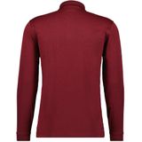 RAGMAN Poloshirt lange mouw rood, Effen