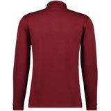 RAGMAN Poloshirt lange mouw rood, Effen